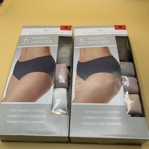 NEW Karen Neuburger Women's 10 Pack Soft Modal Hipster Panties Medium